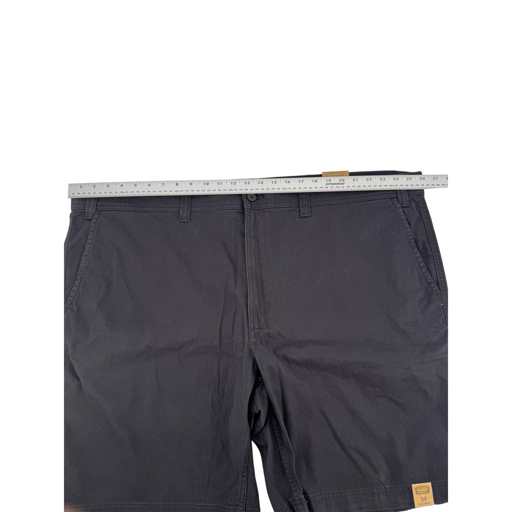 NWT The Foundry Big & Tall Mens‎ Size 54 Flat Front Shorts Dark Charcoal Gray - Picture 3 of 9
